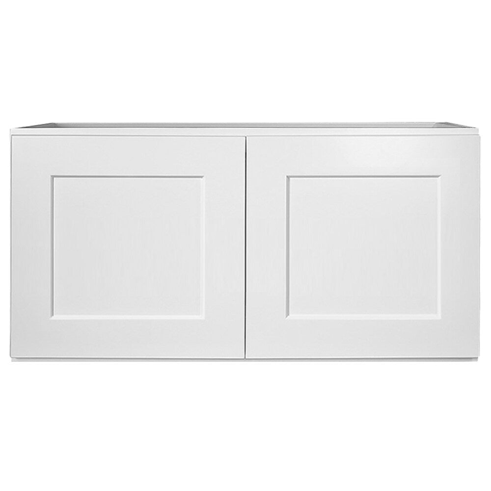 Design House Brookings 36-in W x 18-in H x 12-in D White Maple Wall Ready To Assemble Plywood Cabinet (Recessed Panel Shaker Door Style)