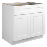 Design House Brookings 33-in W x 34.5-in H x 24-in D White Maple 1-Drawer Base Ready To Assemble Plywood Cabinet (Recessed Panel Shaker Style)