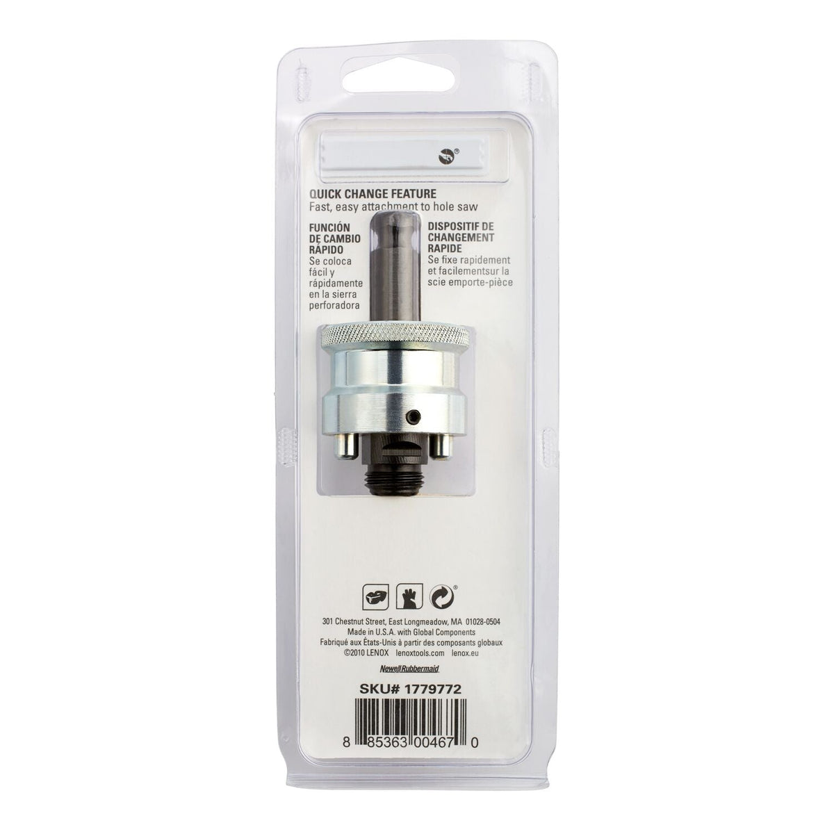 LENOX 1/2-in Quick Change Hole Saw Arbor