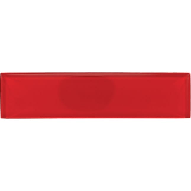 American Olean Color Appeal Cherry 2-in x 8-in Unglazed Glass Subway Wall Tile (6.6-sq. ft/ Carton)