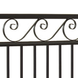 Gilpin 4-ft H x 47-in W Black Steel Decorative Metal Straight-top Decorative Standard Fence Gate