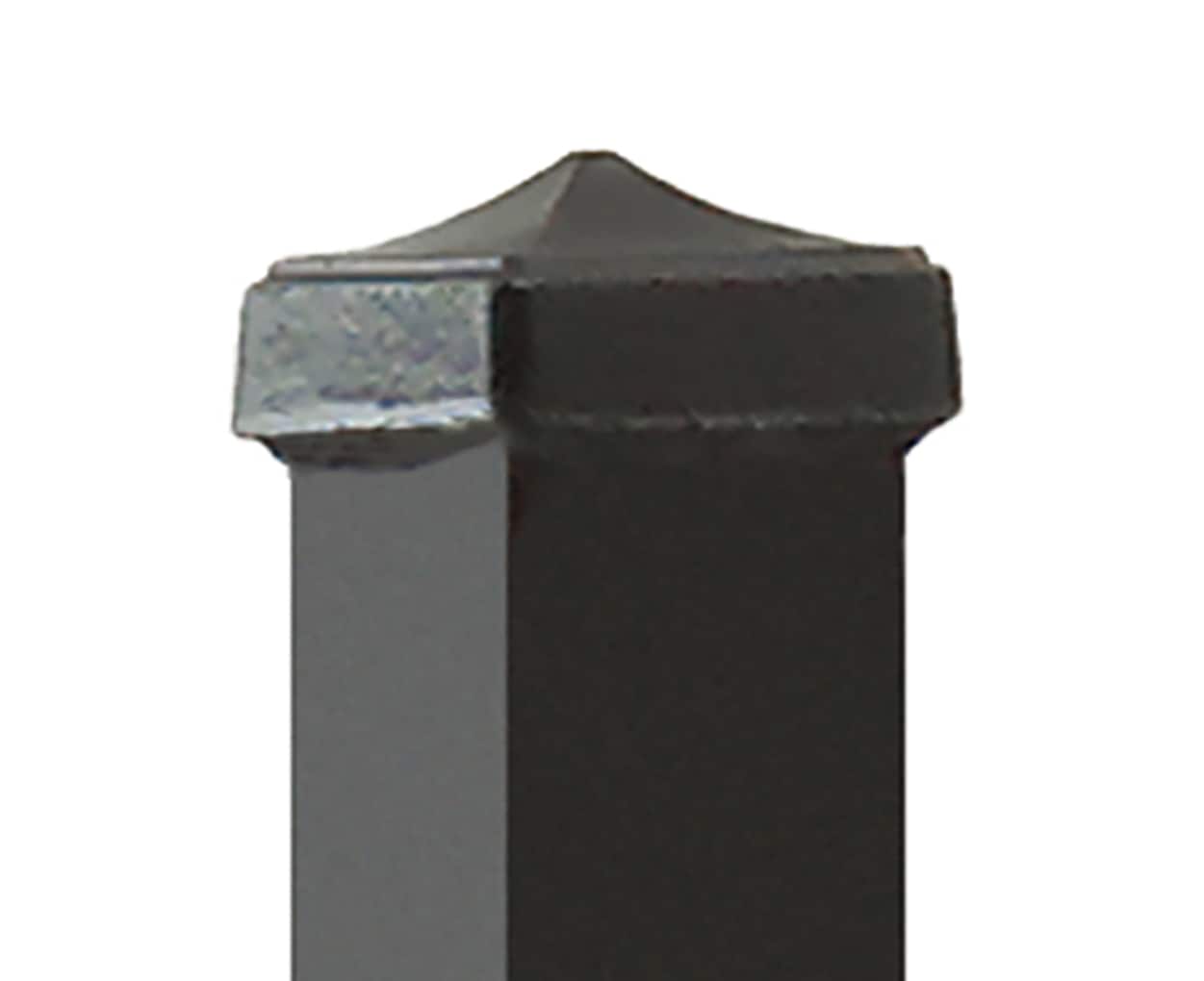 Gilpin 5-ft H x 1-1/2-in W Black Steel Decorative Metal Decorative Universal Fence Post