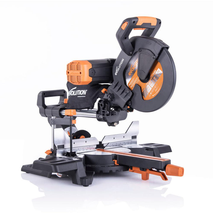 15 Amp 10 in. Dual Bevel Sliding Miter Saw with Laser Guide, Dust Bag, 13 ft. Power Cord, and 28-T Multi-Material Blade - Super Arbor