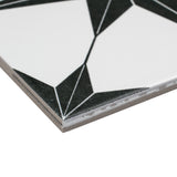 Stella Nero 9-3/4 in. x 9-3/4 in. Porcelain Floor and Wall Tile (10.88 sq. ft./Case)