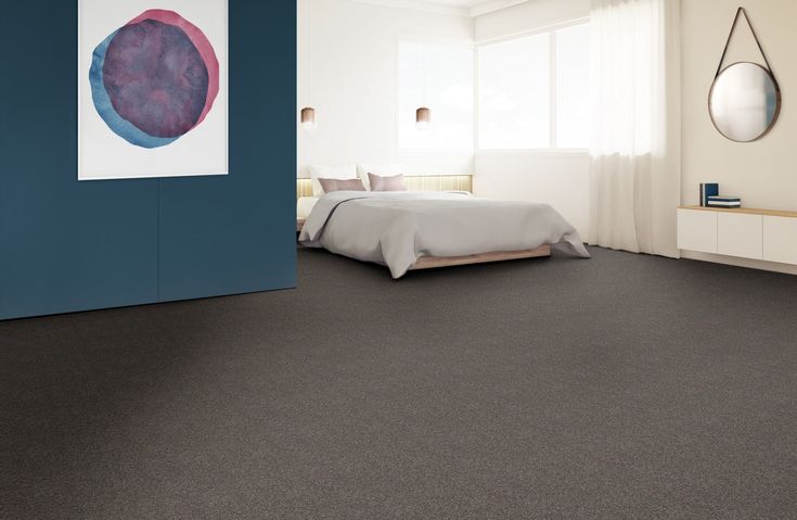 STAINMASTER Essentials Blue Diamonds I 12-ft Pewter Textured Carpet Sample (Interior)