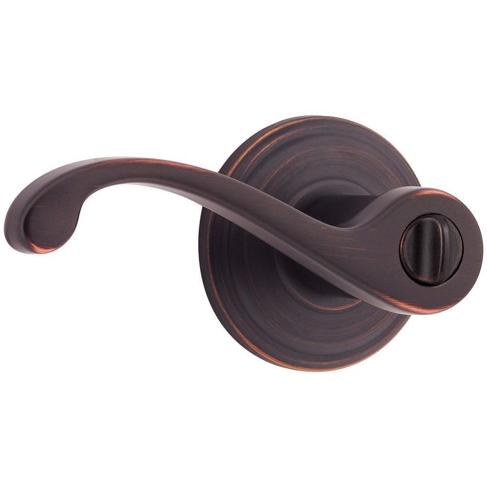 Commonwealth Satin Nickel Privacy Bed/Bath Door Lever with Microban Antimicrobial Technology - Super Arbor