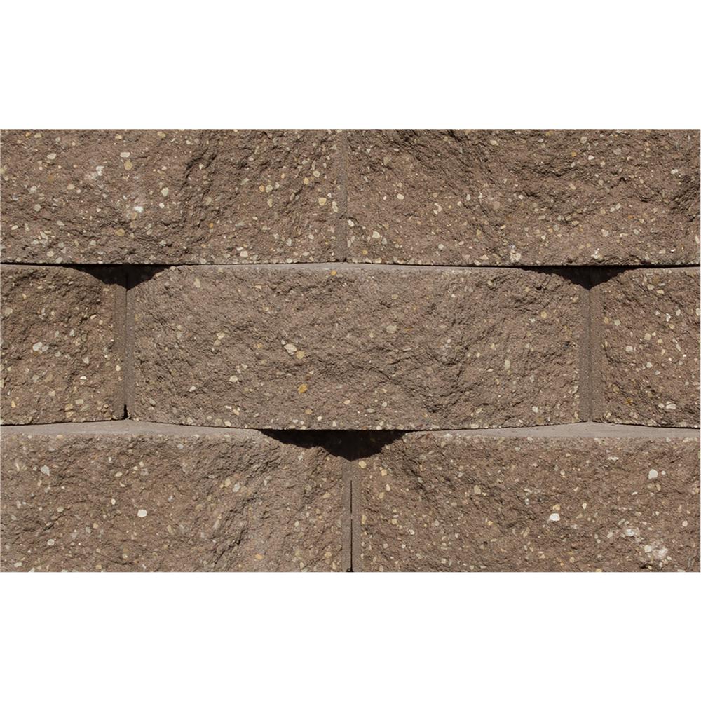 Rockwood Retaining Walls Cottage Stone 4 in. H x 12 in. W x 8.5 in. D Sandstone Concrete Garden Wall Block (96-Pieces/31.68 sq. ft./Pack)