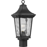 Marquette Line Voltage Black 1-Light 4 in. x 4 in. Deck Post Light Lantern - Super Arbor