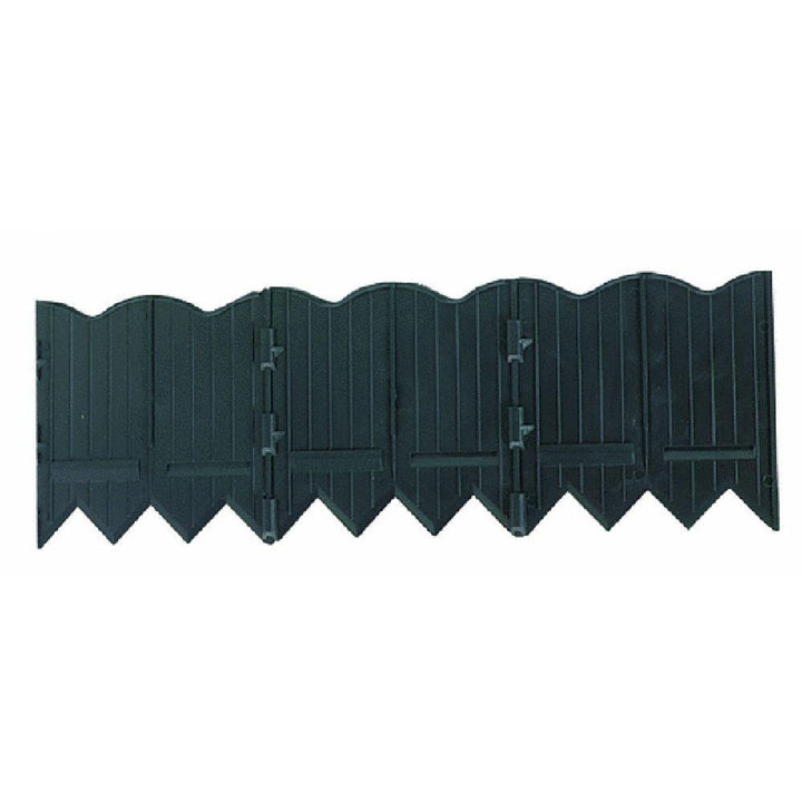 Master Mark Border Master 20 ft. Recycled Plastic Poundable Landscape Lawn Edging with Connectors Black - Super Arbor