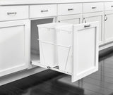 Rev-A-Shelf 20-Quart Plastic Soft Close Pull Out Trash Can