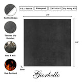 Giorbello Melange Black 24-in x 24-in Matte Porcelain Stone Look Floor and Wall Tile (16-sq. ft/ Carton)
