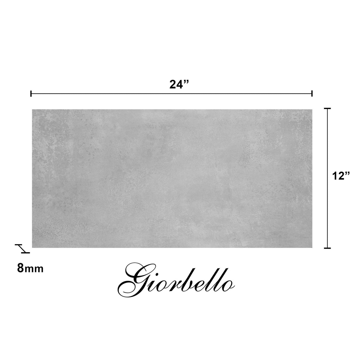 Giorbello Melange Gray 12-in x 24-in Matte Porcelain Stone Look Floor and Wall Tile (16-sq. ft/ Carton)
