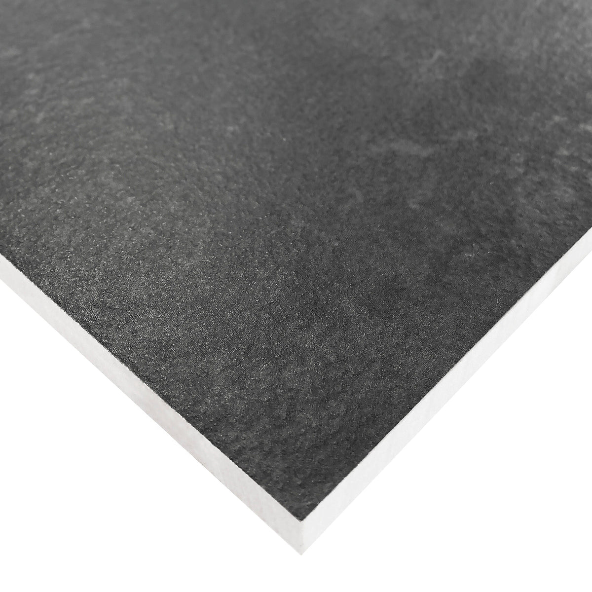 Giorbello Melange Black 24-in x 24-in Matte Porcelain Stone Look Floor and Wall Tile (16-sq. ft/ Carton)