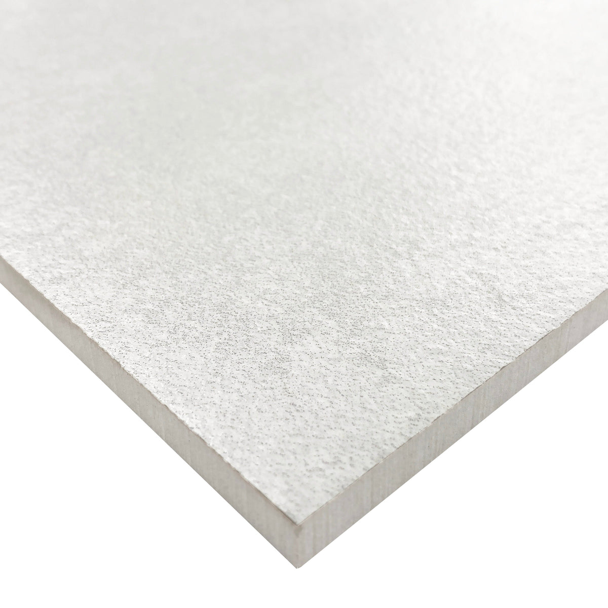 Giorbello (Sample) Melange White 4-in x 12-in Matte Porcelain Stone Look Floor and Wall Tile