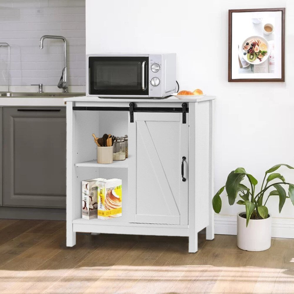 LuxenHome 30.43-in x 31.1-in x 11.8-in White Freestanding Linen Cabinet