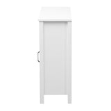LuxenHome 30.43-in x 31.1-in x 11.8-in White Freestanding Linen Cabinet