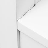 LuxenHome 30.43-in x 31.1-in x 11.8-in White Freestanding Linen Cabinet