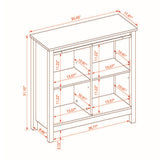 LuxenHome 30.43-in x 31.1-in x 11.8-in White Freestanding Linen Cabinet