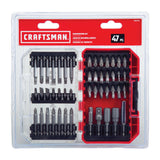 CRAFTSMAN 47-Piece Steel Hex Shank Screwdriver Bit Set, CMAF1247
