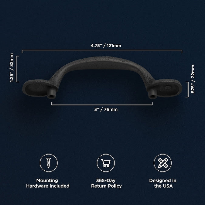 Hickory Hardware Refined Rustic (457Mm) Center to Center Arch Bar Appliance Pull