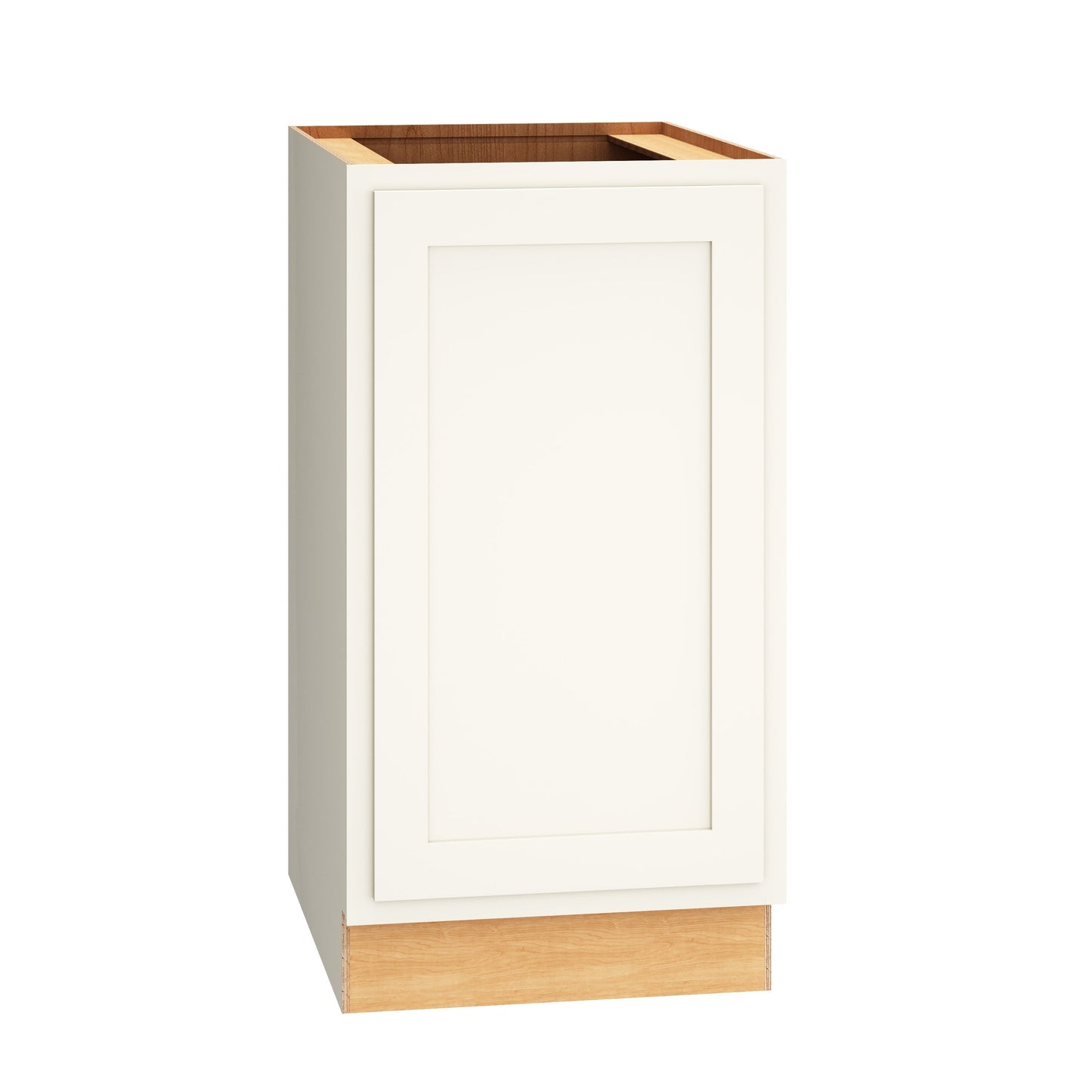 Diamond Express Jamestown 18-in W x 34.5-in H x 24-in D White Partial Overlay Base Fully Assembled Plywood Cabinet (Recessed Panel Shaker Door Style)