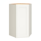 Diamond Express Jamestown 39-in W x 39-in H x 24-in D White Partial Overlay Diagonal Corner Wall Fully Assembled Plywood Cabinet (Recessed Panel Shaker Style)