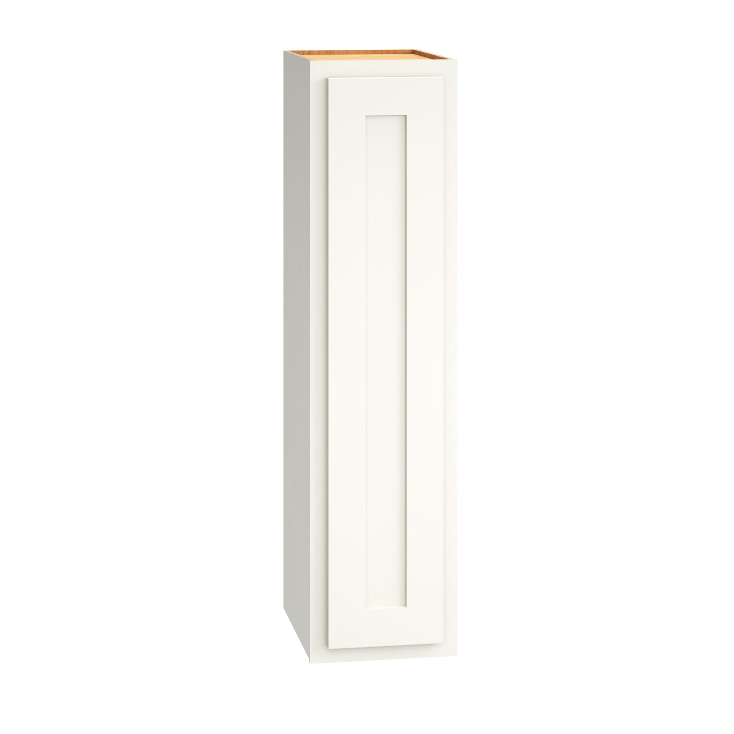 Diamond Express Jamestown 9-in W x 36-in H x 12-in D White Partial Overlay Wall Fully Assembled Plywood Cabinet (Recessed Panel Shaker Door Style)