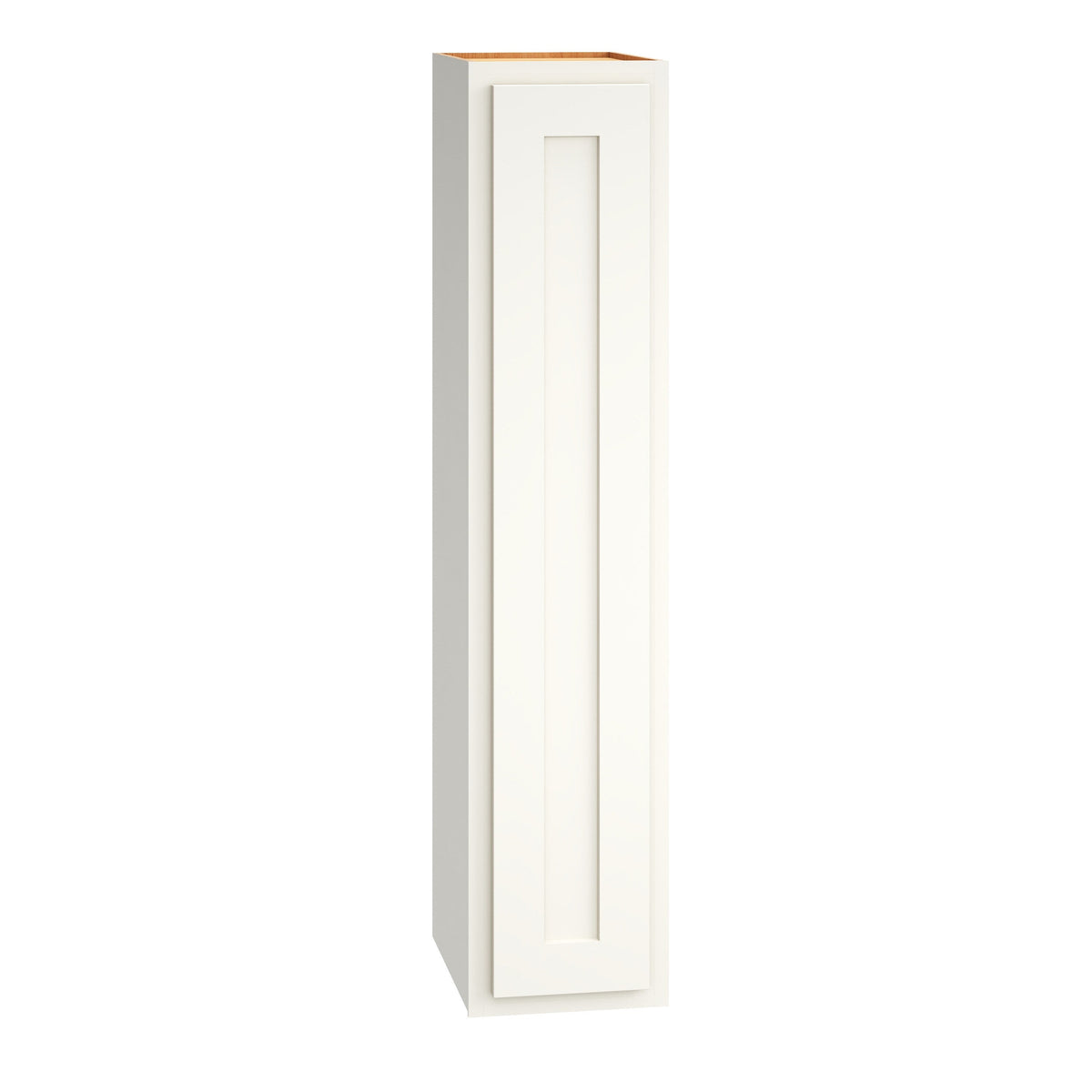 Diamond Express Jamestown 9-in W x 42-in H x 12-in D White Partial Overlay Wall Fully Assembled Plywood Cabinet (Recessed Panel Shaker Door Style)