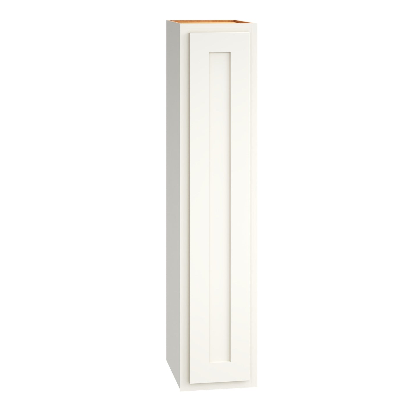 Diamond Express Jamestown 9-in W x 42-in H x 12-in D White Partial Overlay Wall Fully Assembled Plywood Cabinet (Recessed Panel Shaker Door Style)