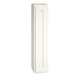 Diamond Express Jamestown 9-in W x 42-in H x 12-in D White Partial Overlay Wall Fully Assembled Plywood Cabinet (Recessed Panel Shaker Door Style)