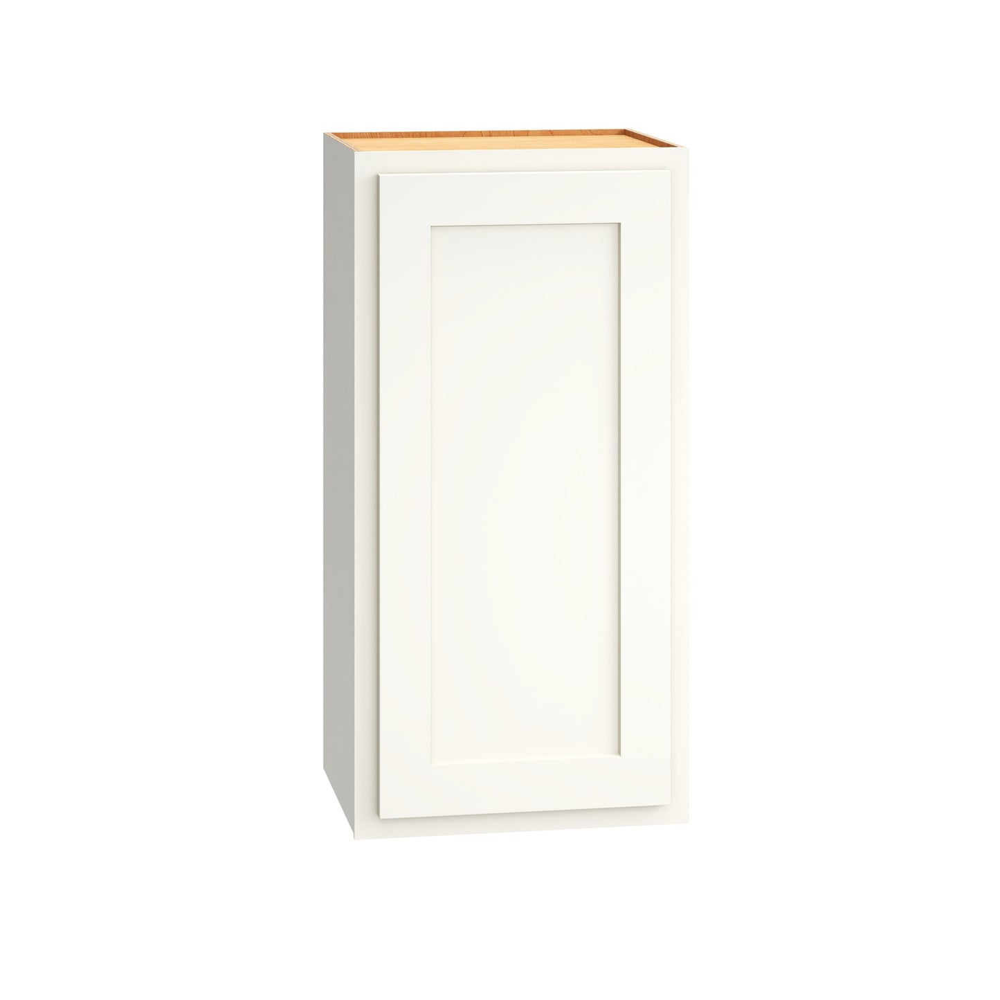 Diamond Express Jamestown 15-in W x 30-in H x 12-in D White Partial Overlay Wall Fully Assembled Plywood Cabinet (Recessed Panel Shaker Door Style)