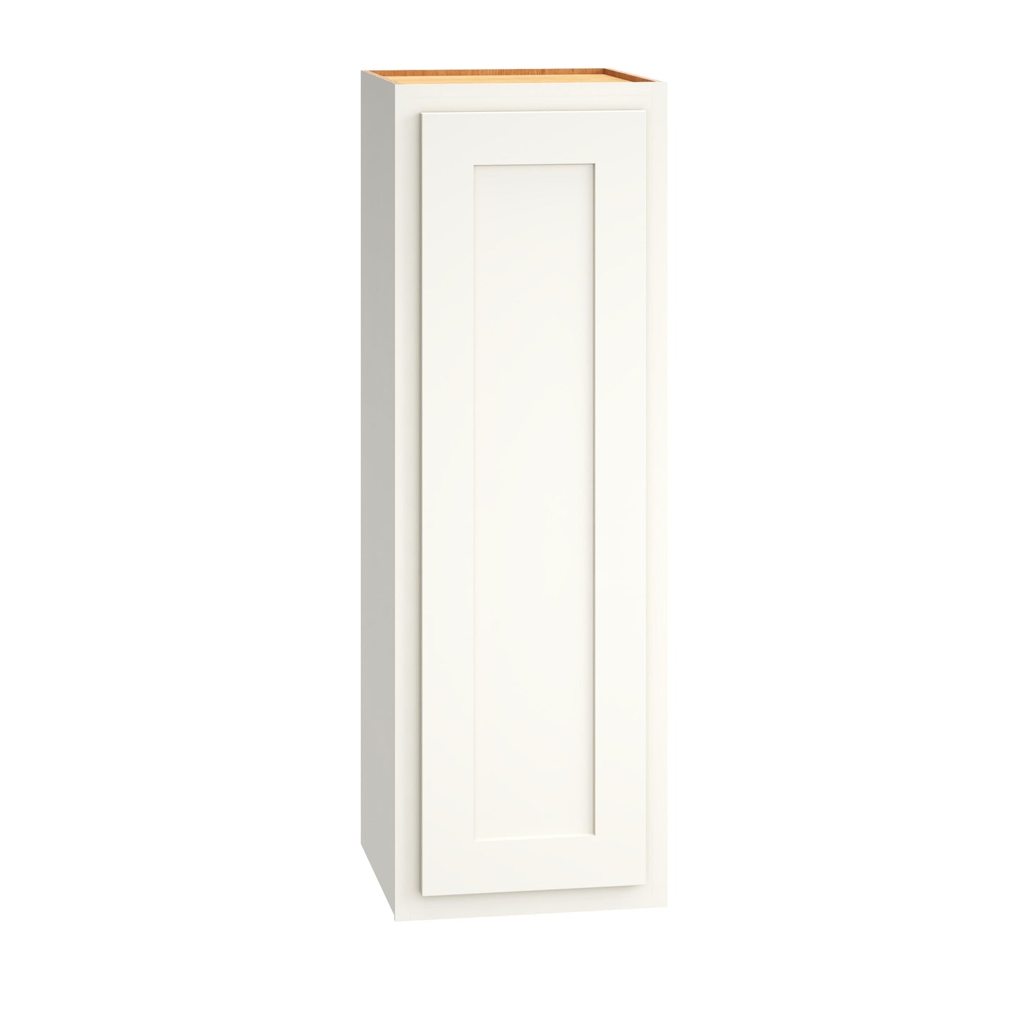 Diamond Express Jamestown 12-in W x 36-in H x 12-in D White Partial Overlay Wall Fully Assembled Plywood Cabinet (Recessed Panel Shaker Door Style)