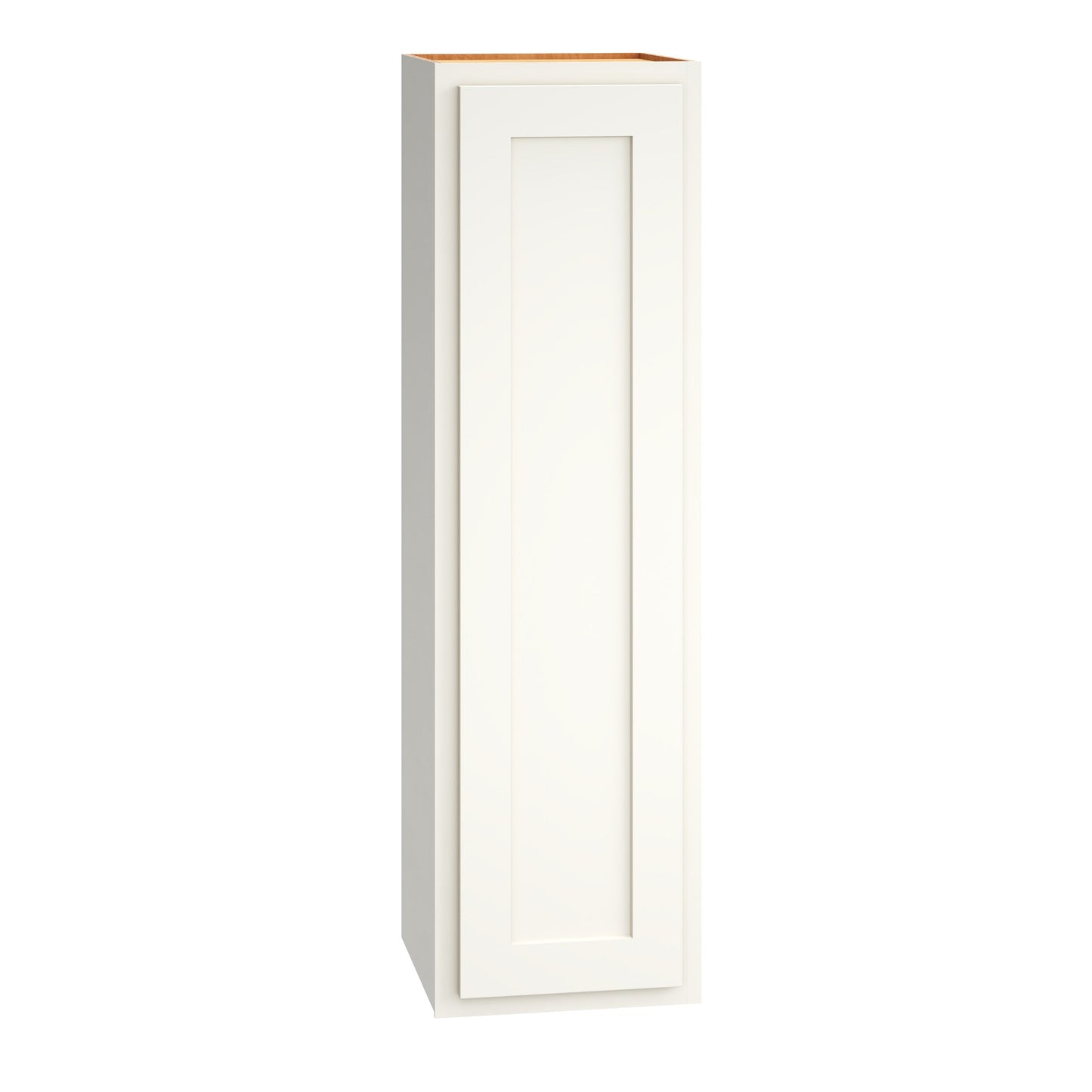 Diamond Express Jamestown 12-in W x 42-in H x 12-in D White Partial Overlay Wall Fully Assembled Plywood Cabinet (Recessed Panel Shaker Door Style)