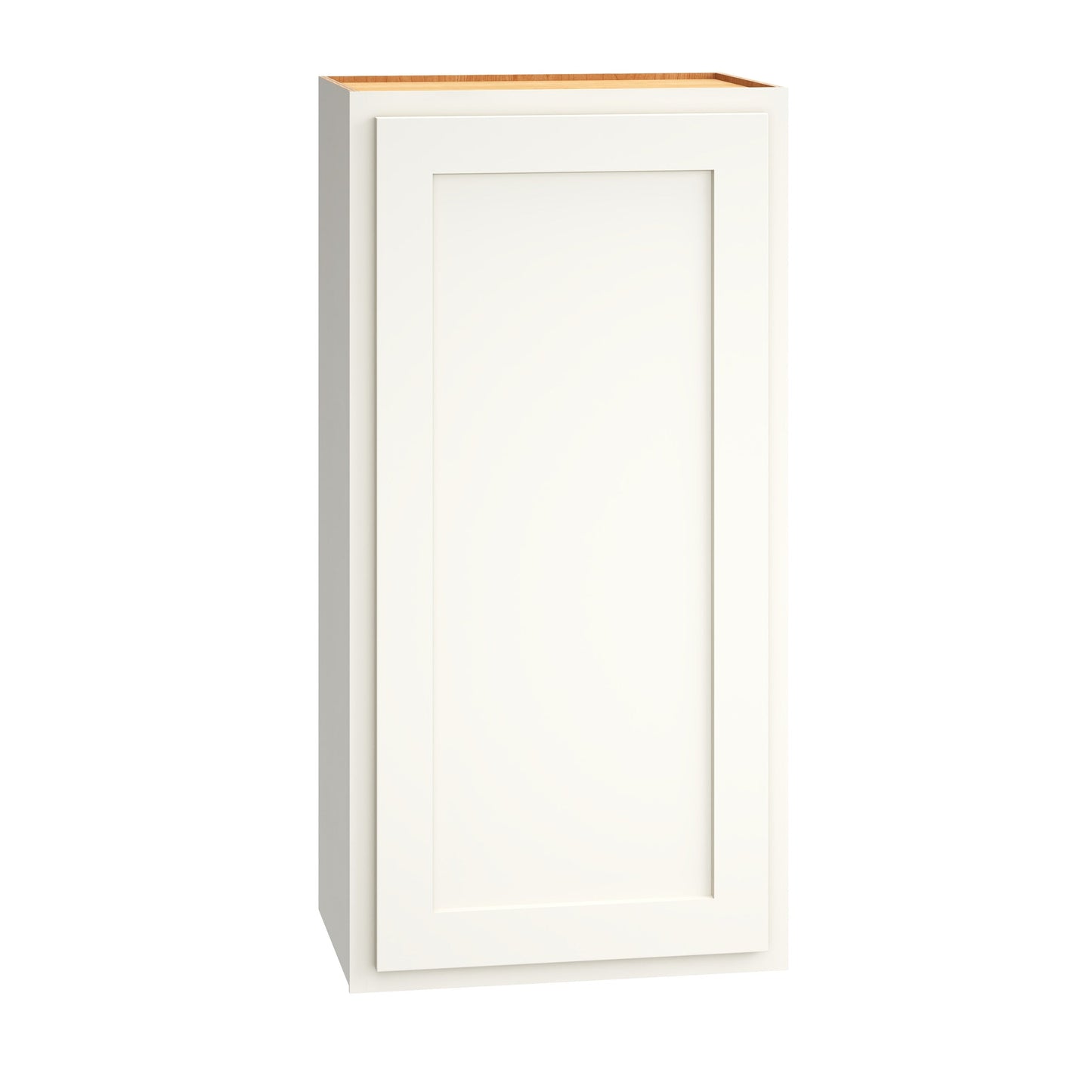 Diamond Express Jamestown 18-in W x 36-in H x 12-in D White Partial Overlay Wall Fully Assembled Plywood Cabinet (Recessed Panel Shaker Door Style)