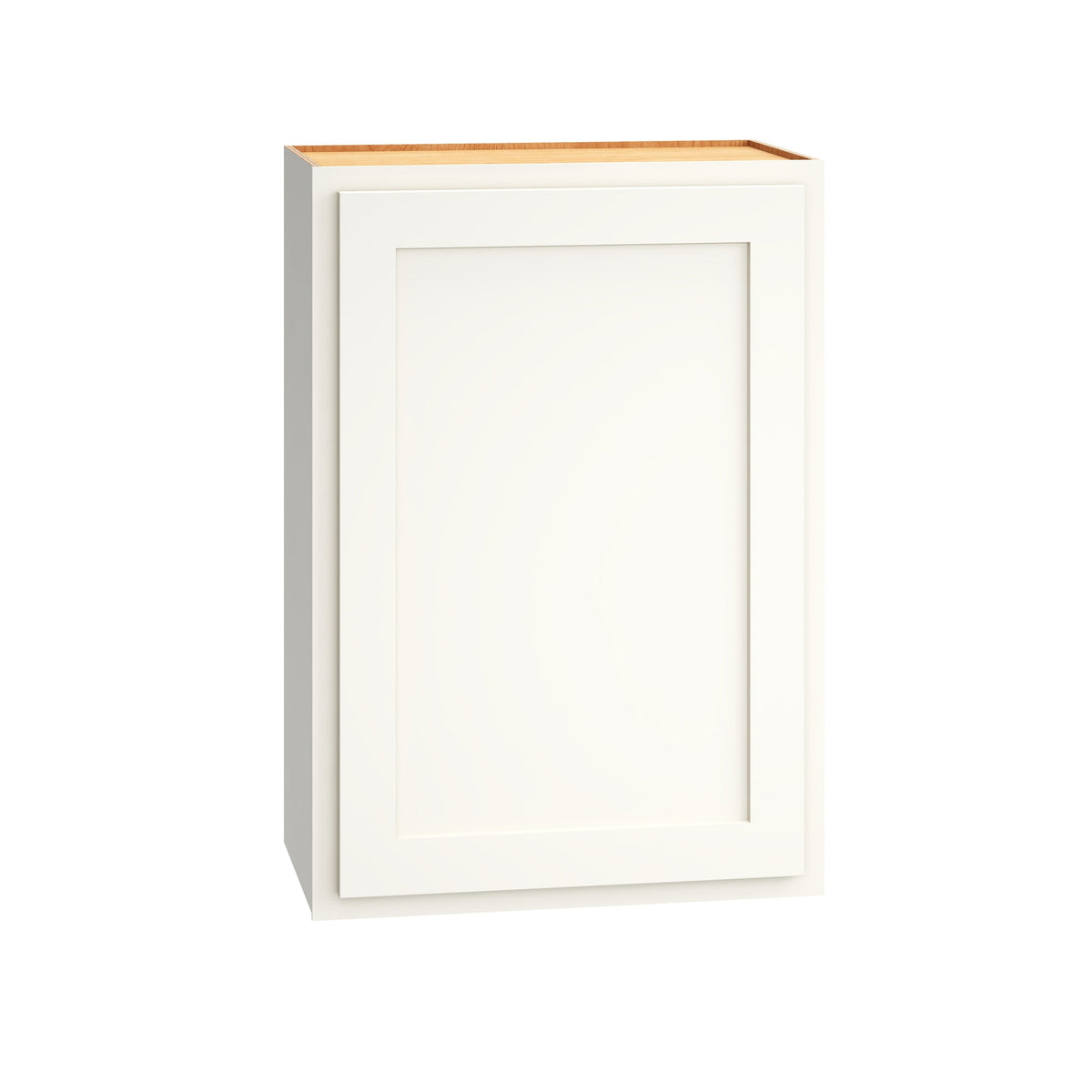 Diamond Express Jamestown 21-in W x 30-in H x 12-in D White Partial Overlay Wall Fully Assembled Plywood Cabinet (Recessed Panel Shaker Door Style)