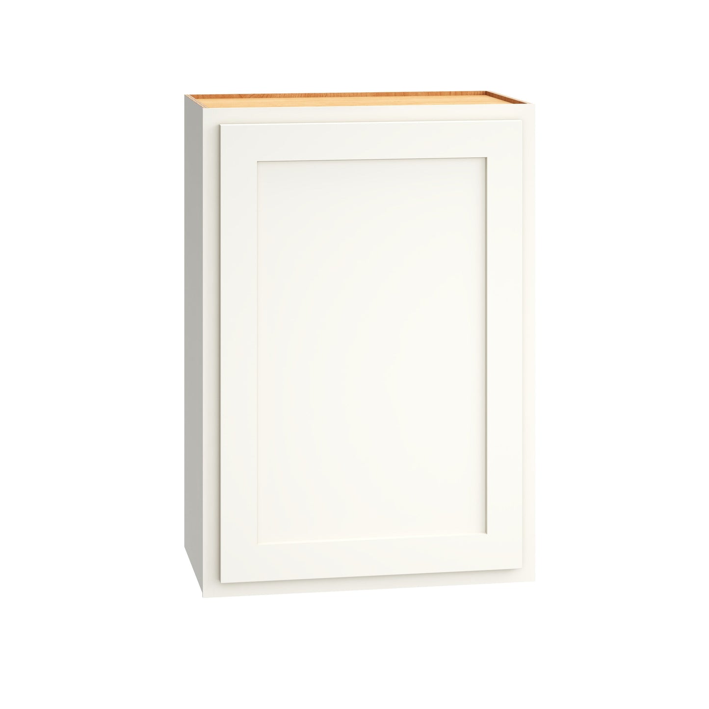 Diamond Express Jamestown 21-in W x 30-in H x 12-in D White Partial Overlay Wall Fully Assembled Plywood Cabinet (Recessed Panel Shaker Door Style)