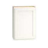 Diamond Express Jamestown 21-in W x 30-in H x 12-in D White Partial Overlay Wall Fully Assembled Plywood Cabinet (Recessed Panel Shaker Door Style)