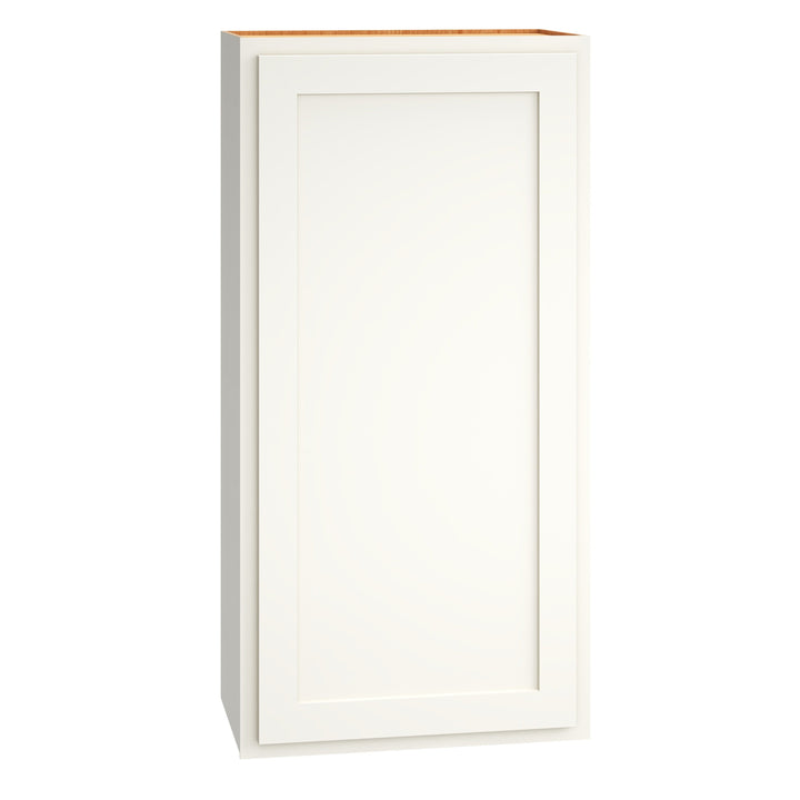 Diamond Express Jamestown 21-in W x 42-in H x 12-in D White Partial Overlay Wall Fully Assembled Plywood Cabinet (Recessed Panel Shaker Door Style)