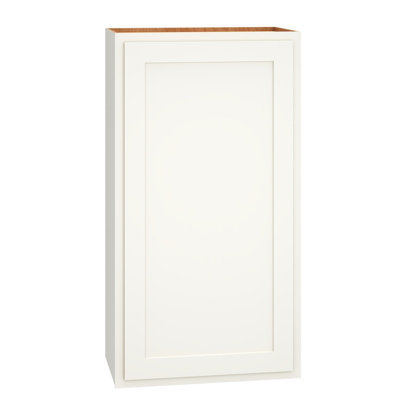 Diamond Express Jamestown 21-in W x 39-in H x 12-in D White Partial Overlay Wall Fully Assembled Plywood Cabinet (Recessed Panel Shaker Door Style)
