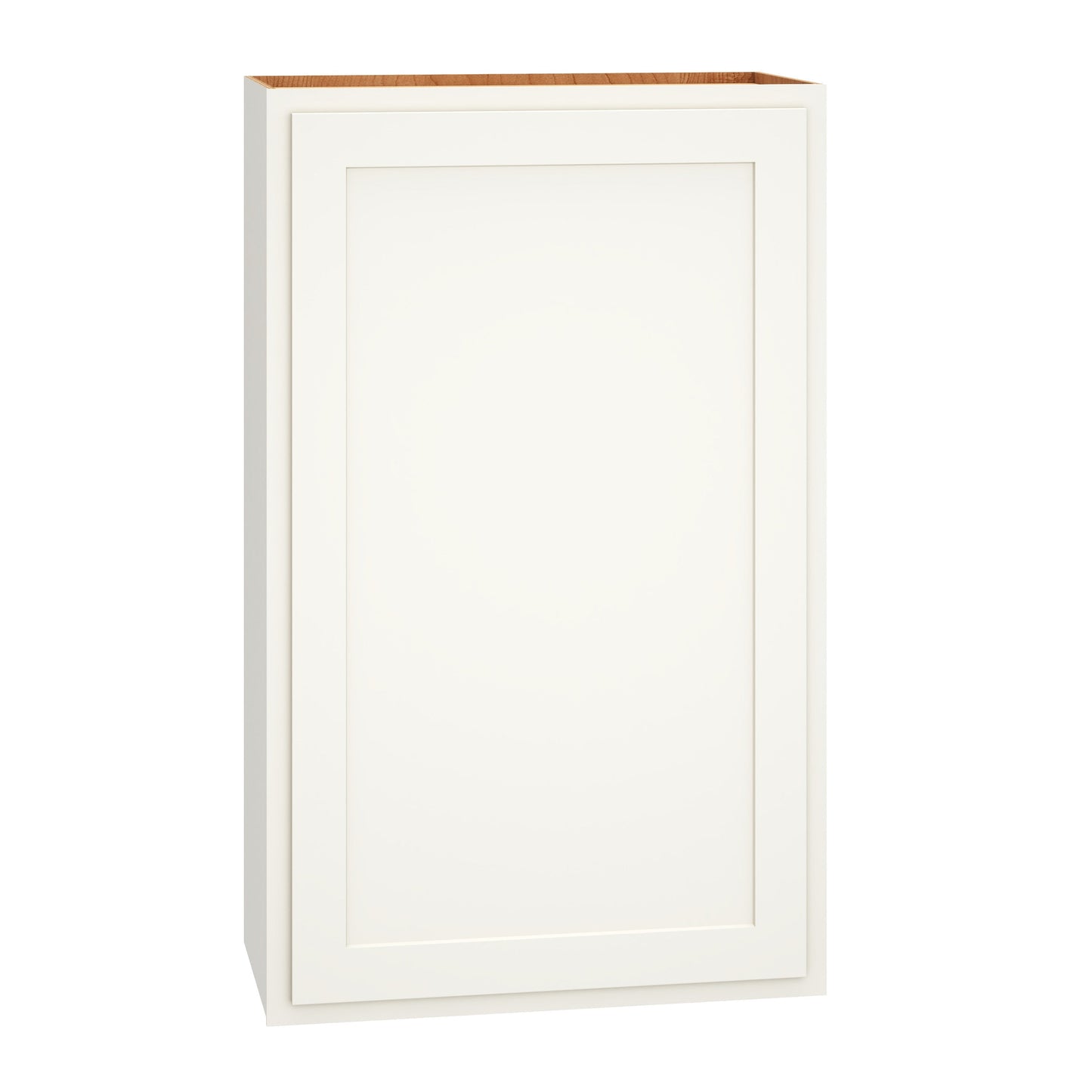 Diamond Express Jamestown 24-in W x 39-in H x 12-in D White Partial Overlay Wall Fully Assembled Plywood Cabinet (Recessed Panel Shaker Door Style)