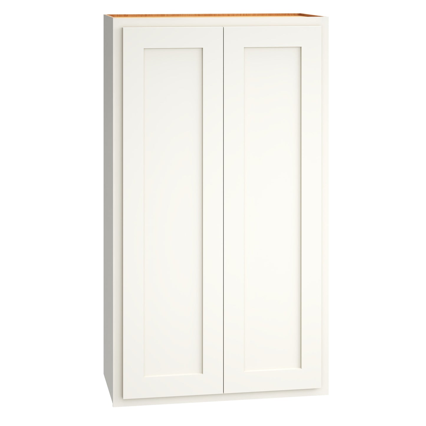 Diamond Express Jamestown 24-in W x 42-in H x 12-in D White Partial Overlay Wall Fully Assembled Plywood Cabinet (Recessed Panel Shaker Door Style)