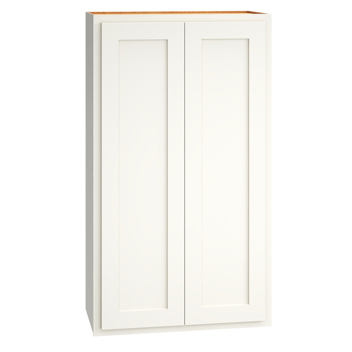 Diamond Express Jamestown 24-in W x 42-in H x 12-in D White Partial Overlay Wall Fully Assembled Plywood Cabinet (Recessed Panel Shaker Door Style)