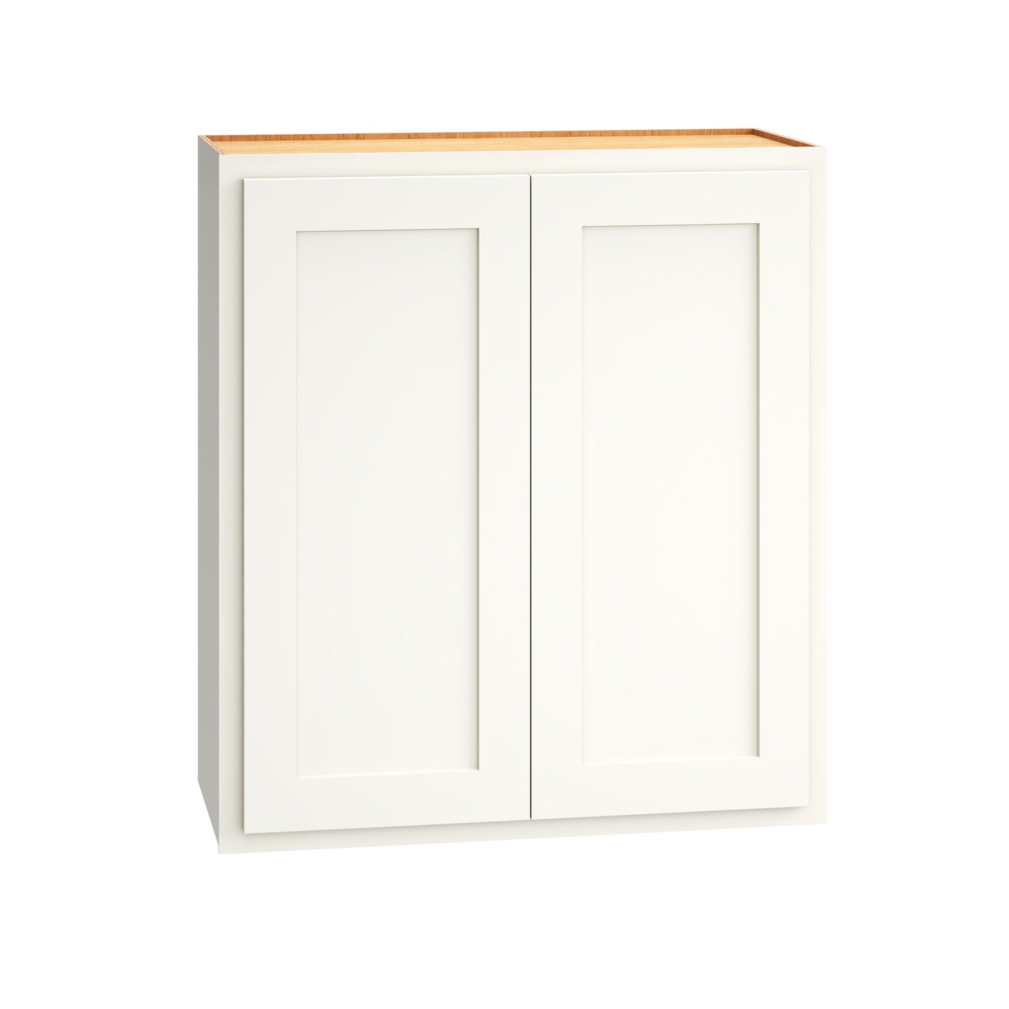 Diamond Express Jamestown 27-in W x 30-in H x 12-in D White Partial Overlay Wall Fully Assembled Plywood Cabinet (Recessed Panel Shaker Door Style)