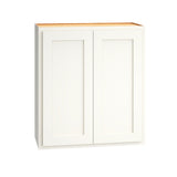 Diamond Express Jamestown 27-in W x 30-in H x 12-in D White Partial Overlay Wall Fully Assembled Plywood Cabinet (Recessed Panel Shaker Door Style)