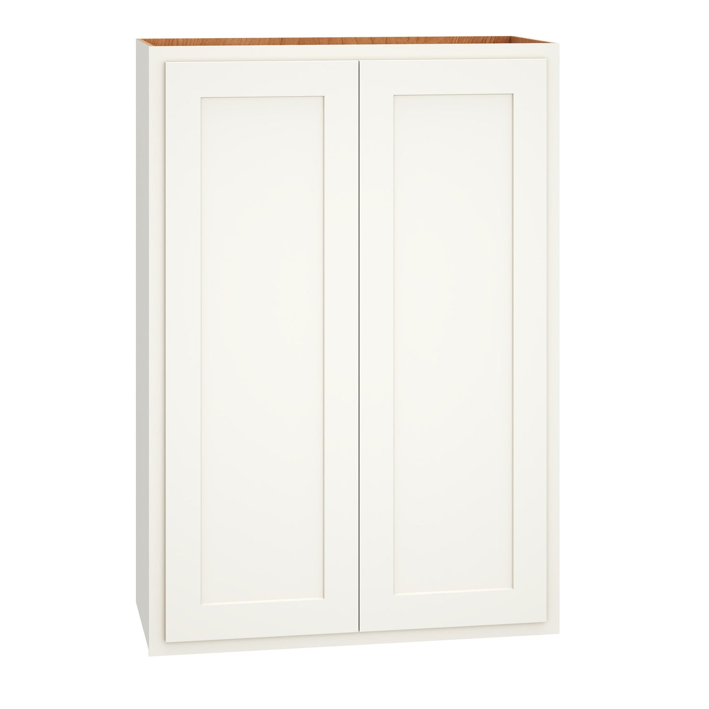 Diamond Express Jamestown 27-in W x 39-in H x 12-in D White Partial Overlay Wall Fully Assembled Plywood Cabinet (Recessed Panel Shaker Door Style)