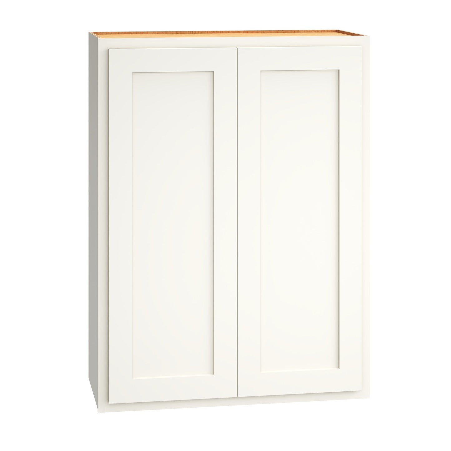 Diamond Express Jamestown 27-in W x 36-in H x 12-in D White Partial Overlay Wall Fully Assembled Plywood Cabinet (Recessed Panel Shaker Door Style)