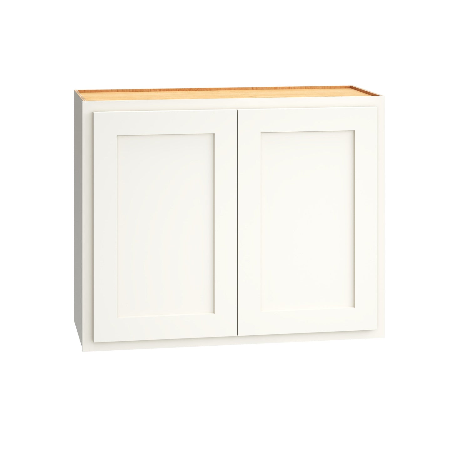 Diamond Express Jamestown 30-in W x 24-in H x 12-in D White Partial Overlay Wall Fully Assembled Plywood Cabinet (Recessed Panel Shaker Door Style)