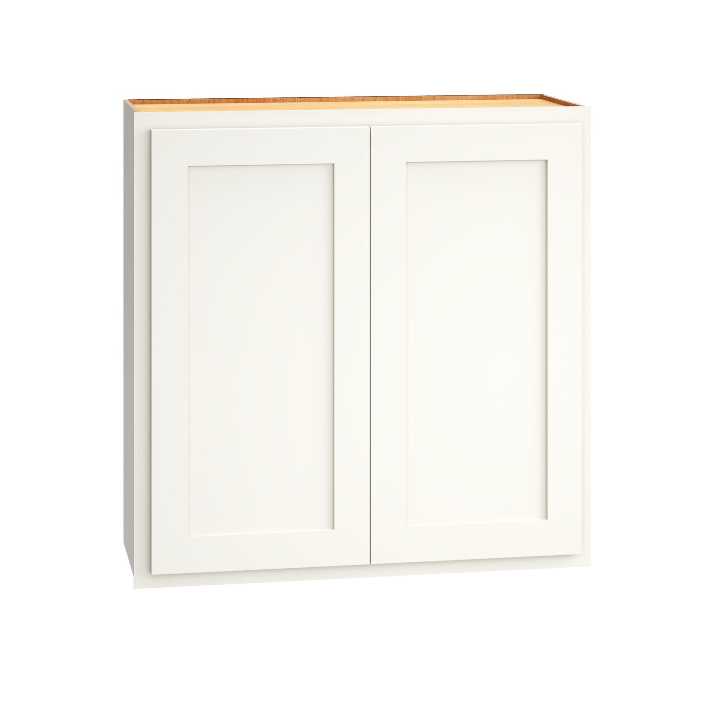 Diamond Express Jamestown 30-in W x 30-in H x 12-in D White Partial Overlay Wall Fully Assembled Plywood Cabinet (Recessed Panel Shaker Door Style)