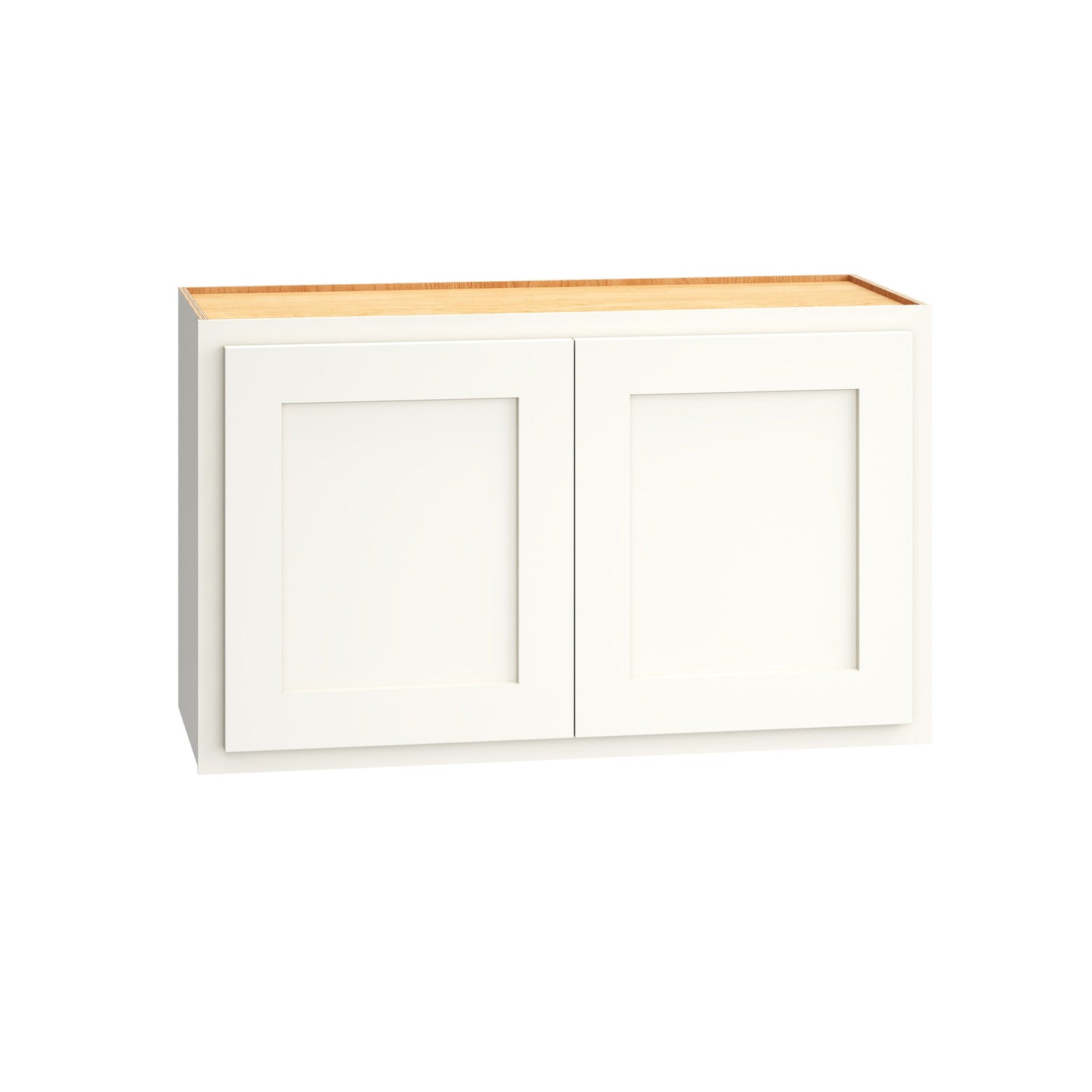 Diamond Express Jamestown 30-in W x 18-in H x 12-in D White Partial Overlay Wall Fully Assembled Plywood Cabinet (Recessed Panel Shaker Door Style)