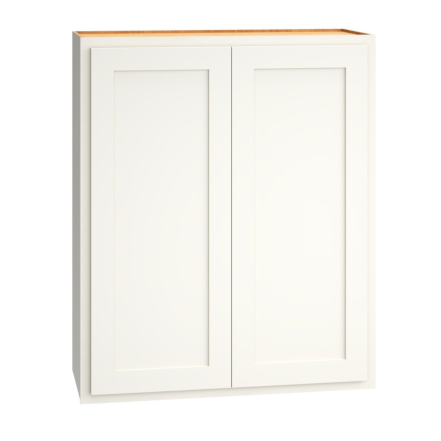 Diamond Express Jamestown 30-in W x 36-in H x 12-in D White Partial Overlay Wall Fully Assembled Plywood Cabinet (Recessed Panel Shaker Door Style)